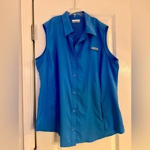 Women’s Columbia Outdoor Sleeveless Shirt XXL - Blue